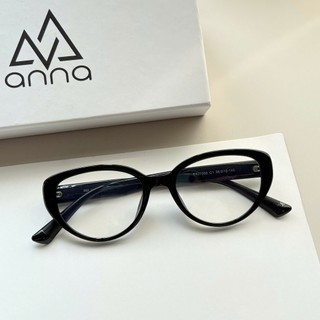 Gọng kính thời trang nam nữ ANNA chất liệu nhựa dáng mắt mèo cá tính 27055