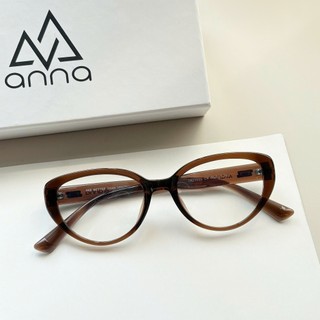 Gọng kính thời trang nam nữ ANNA chất liệu nhựa dáng mắt mèo cá tính 27055