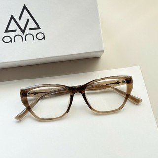 Gọng kính thời trang nam nữ ANNA chất liệu nhựa dáng mắt mèo cá tính 27060