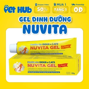 Gel Dinh Dưỡng VEMEDIM NUVITA GEL Bổ Sung Vitamin, Khoáng, Dành Cho Mèo, Chó Biếng Ăn