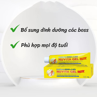 [CHÍNH HÃNG] Gel Dinh Dưỡng VEMEDIM NUVITA GEL Bổ Sung Vitamin, Khoáng, Dành Cho Mèo, Chó Biếng Ăn