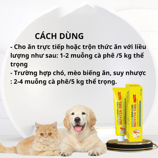 [CHÍNH HÃNG] Gel Dinh Dưỡng VEMEDIM NUVITA GEL Bổ Sung Vitamin, Khoáng, Dành Cho Mèo, Chó Biếng Ăn