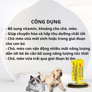[CHÍNH HÃNG] Gel Dinh Dưỡng VEMEDIM NUVITA GEL Bổ Sung Vitamin, Khoáng, Dành Cho Mèo, Chó Biếng Ăn