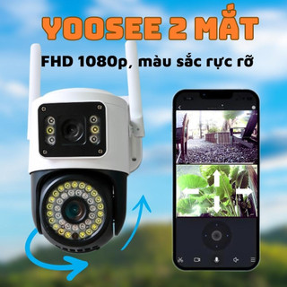 XẢ KHO | Camera Yoosee Wifi 2 Mắt Giám Sát Ngoài Trời Xoay 360 Độ, Ban Đêm Có Màu, Đàm Thoại 2 Chiều