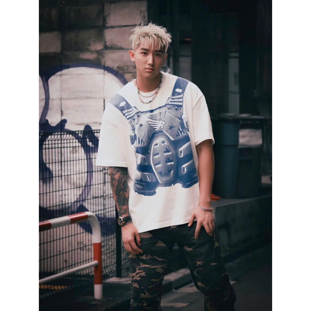 Áo thun Stee Cổ tròn PARACHUTE BALO Localbrand ICVCVNI Unisex Cotton