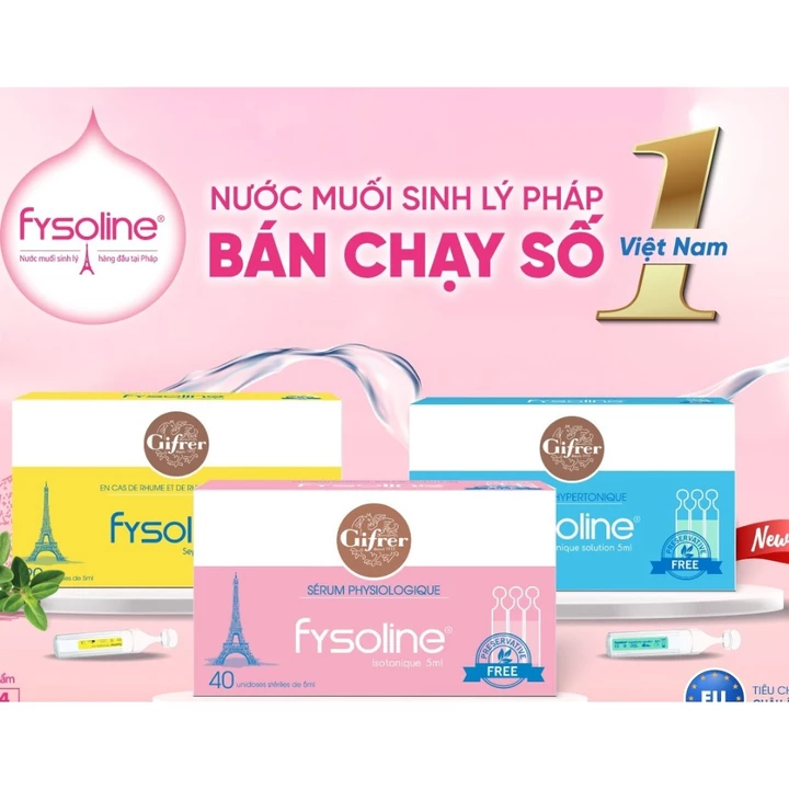 (HSD CÒN XA) Fysoline - Nước Muối Sinh Lý Pháp - Vệ sinh mũi An Toàn Cho Trẻ Sơ Sinh SHC