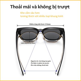 Kính phân cực cận thị lái xe - Phụ kiện cần thiết cho lái xe tự lái, câu cá ngoài trời, du lịch và cắm trại.