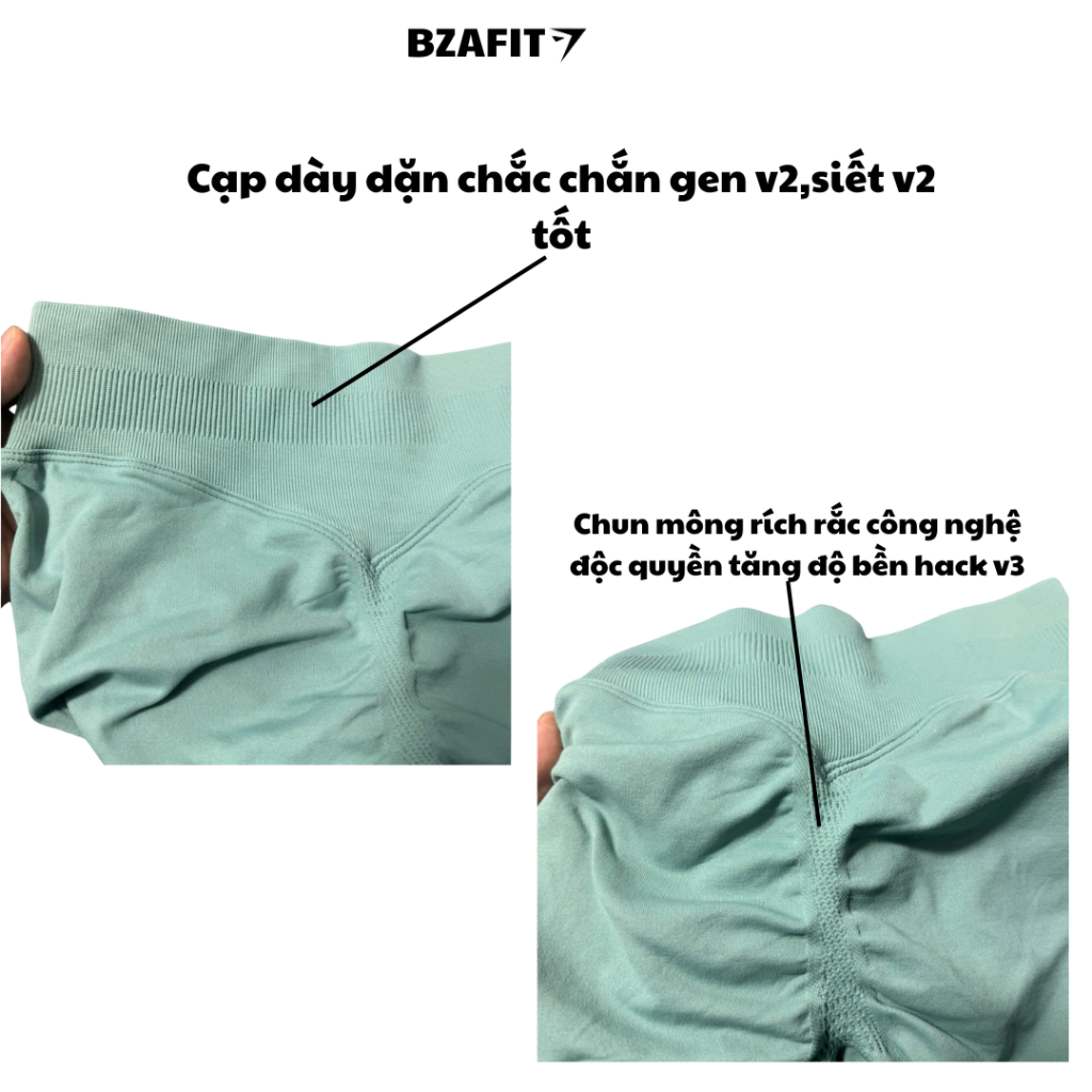 Quần Đùi Tập Gym Yoga Cạp Thấp 7cm Chun Mông Chất Liệu Dệt Elats Co Giãn,Tôn From,Tôn Dáng GB112
