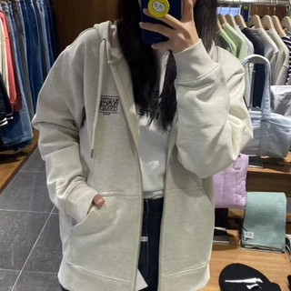 Hàn Quốc mua hộ marithe nam nữ áo khoác casual cardigan dây kéo trùm đầu áo cặp vợ chồng jennie xe tĩnh viện cùng loại