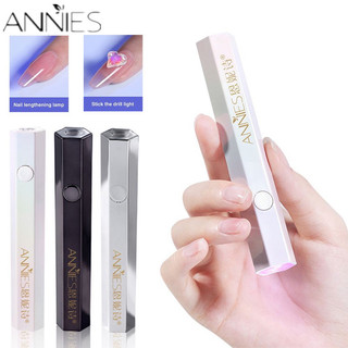 Đèn hơ móng mini cầm tay ANNIES - đèn hơ gel tích điện nhanh khô chính hãng