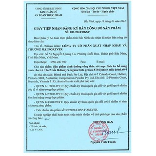 Sữa Hữu Cơ Bellamy’s Organic Đạm A2 / 8 HMO (800g) – Tăng Đề Kháng, Dễ Hấp Thu