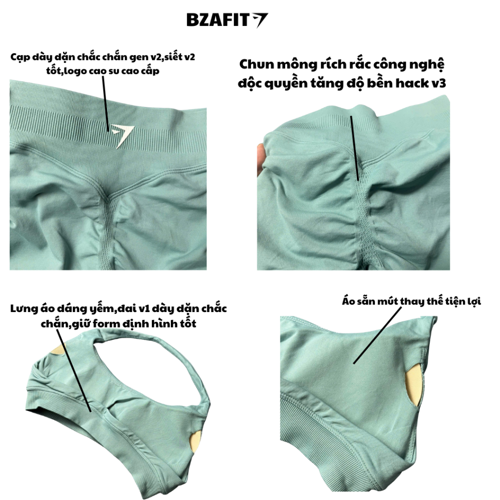 Bộ quần áo tập gym,yoga (quần cạp thấp + áo bra yếm GB) chất liệu dệt kim 10% elast cao cấp GB306