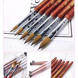 Cọ đắp bột DINGXI chính hãng lông chồn 100% - cọ đắp bột cao cấp siêu mềm mướt lông bấm sẵn
