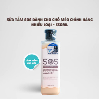 [CHÍNH HÃNG] Sữa Tắm SOS Cho Chó Mèo 530ml Gồm 5 Màu 5 Công Dụng, Mềm Lông, Khử Mùi