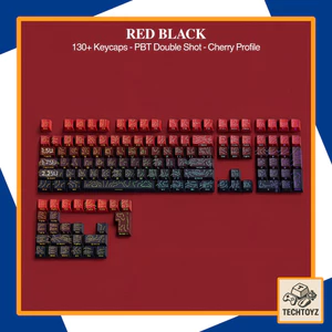 Bộ Keycaps Topographic - PBT Double Shot - Cherry Profile