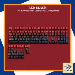 [ Xuyên Led ] Bộ Keycaps Topographic - PBT Double Shot - Cherry Profile