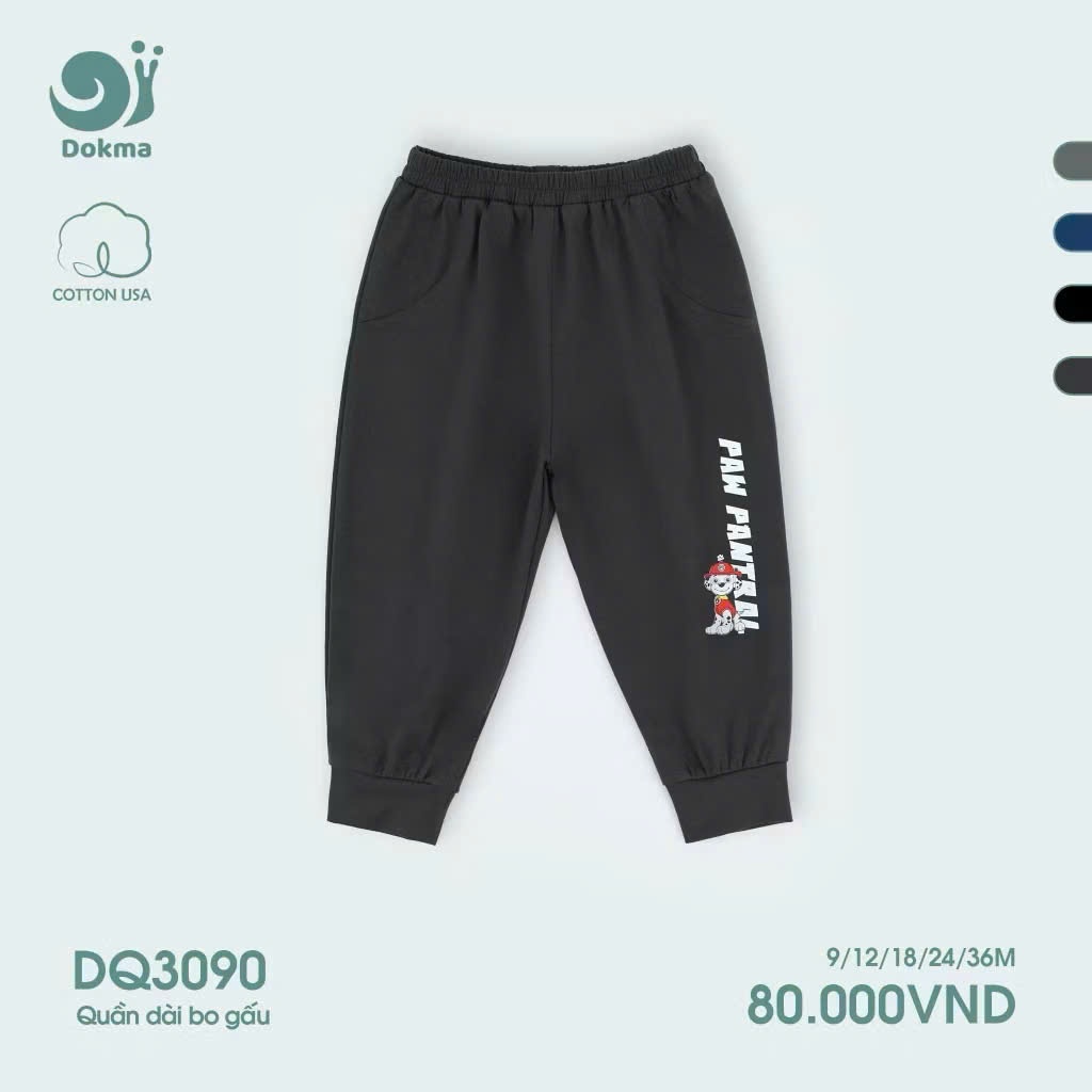 (8-13kg, 6-36M) Quần Dài Cotton Dokma Cho Bé DMQ2193 DQ3090 DQ3265 DQ3142