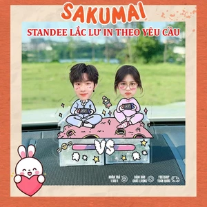 Mô Hình Standee Lắc Đầu In Theo Yêu Cầu, Standee Lắc Đầu Ghép Mặt Mica Chibi Dễ Thương Cute Trang Trí Bàn Học - SakuMai