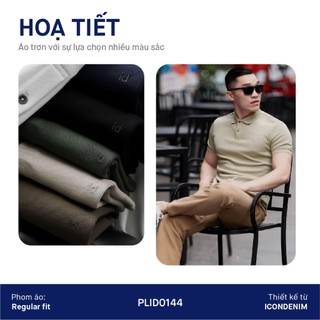 Áo Polo Nam ICONDENIM Trơn ICONDENIM, vải thun cá sấu, thấm hút mồ hôi, chống nhăn, form regular PLID0144
