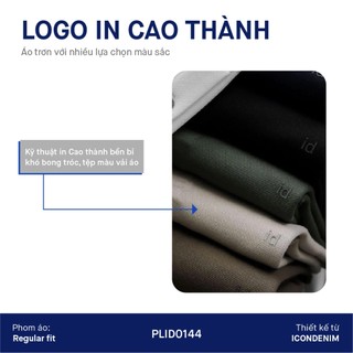 Áo Polo Nam ICONDENIM Trơn ICONDENIM, vải thun cá sấu, thấm hút mồ hôi, chống nhăn, form regular PLID0144