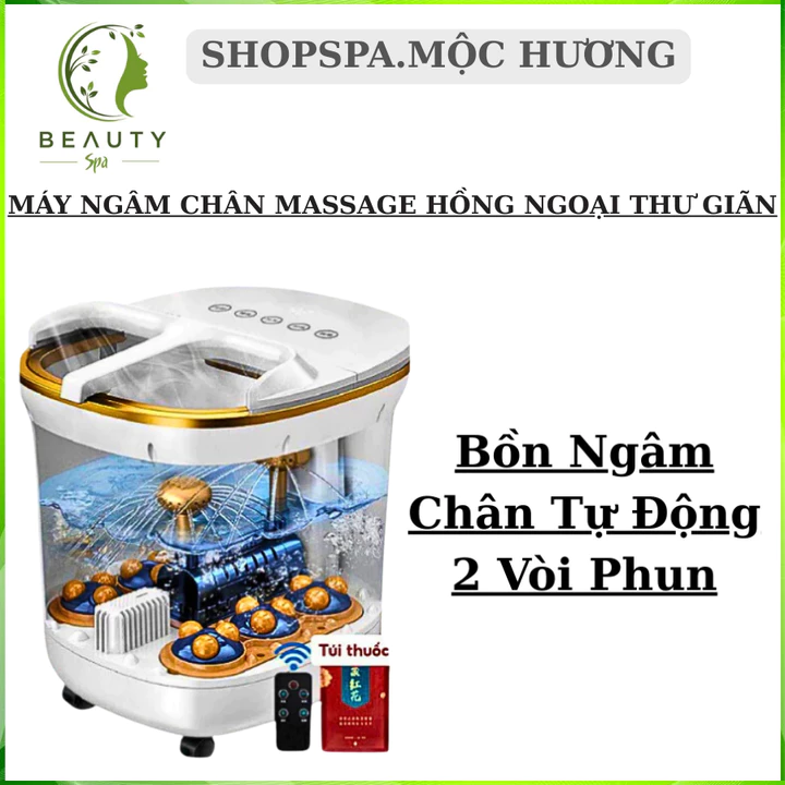 Bồn Ngâm Chân Tự Động Massage Có Sục Khí | Bồn Ngâm Chân Tự Động Có Đèn Hồng Ngoại Máy Ngâm Chân khử Mùi Hôi – 3