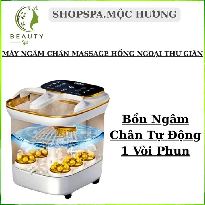 Bồn Ngâm Chân Tự Động Massage Có Sục Khí | Bồn Ngâm Chân Tự Động Có Đèn Hồng Ngoại Máy Ngâm Chân khử Mùi Hôi – 4