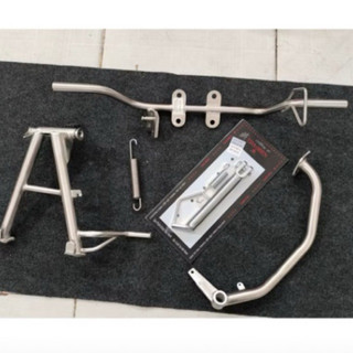 Combo 4 món chống đứng - chống nghiên - gác máy - đạp thắng inox 304 có dòng xe máy bảo hành rỉ sét cho ae