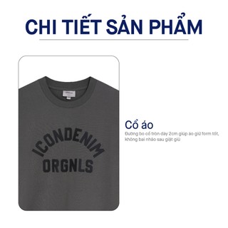 Áo Thun Nam ICONDENIM Họa Tiết Orgnls College Graphic Form Regular ATID0357