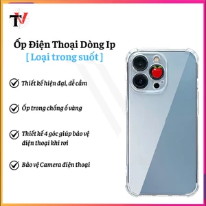 Ốp Trong Suốt Chống Sốc Bảo Vệ Bốn Góc Chống Sốc, Ốp Silicon Trong Suốt Hạn Chế Ố Vàng