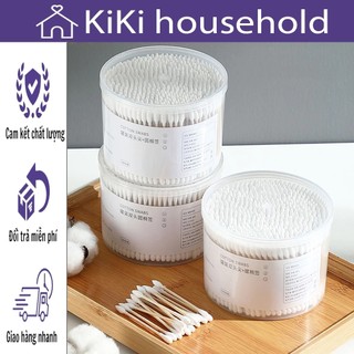 AMZO_HỘP 500 TĂM BÔNG THÂN GỖ 2 ĐẦU TRÒN TIỆN DỤNG DÙNG CHO NGƯỜI LỚN, KHÔNG SƠ BÔNG, AN TOÀN KHI SỬ DỤNG