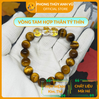 Vòng tam hợp quý thần thân tý thìn đã khai quang - size 8 10 12ly - may mắn tài lộc