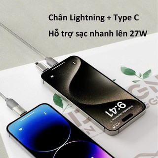 Dây Cáp Sạc Từ Tính Đa Năng Sạc Nhanh 240W, Cáp Sạc Nhanh 4 IN 1 Chống Rối, Sạc Nhanh 240W Type C, USB, L