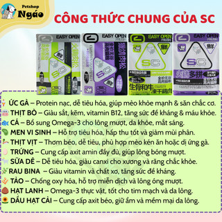 [1kg – 1.5kg] Hạt Cho Mèo SC Animal Nutrition – Grainfree, Siêu Topping, Dinh Dưỡng Đầy Đủ Cho Mèo