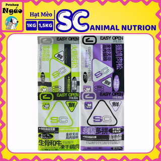 [1kg – 1.5kg] Hạt Cho Mèo SC Animal Nutrition – Grainfree, Siêu Topping, Dinh Dưỡng Đầy Đủ Cho Mèo