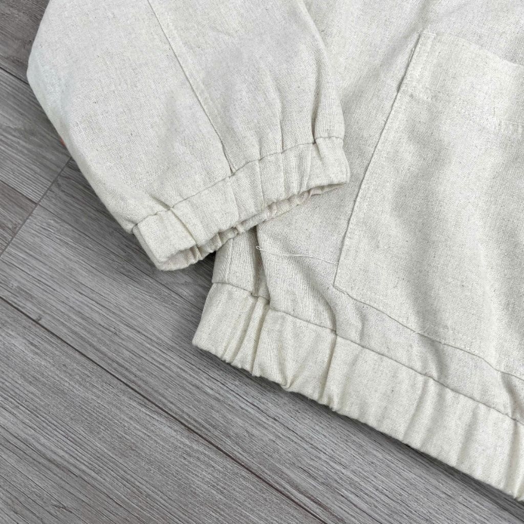 (BomoHouse) Áo khoác bomber linen 2 lớp bigsize - dư xịn VNXK