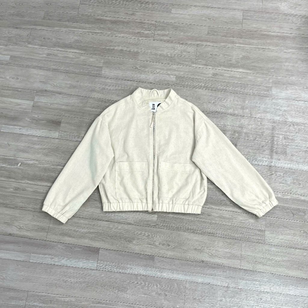 (BomoHouse) Áo khoác bomber linen 2 lớp bigsize - dư xịn VNXK