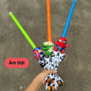 Đồ chơi ánh sáng chủ đề khủng long, spiderman, siêu anh hùng ngộ nghĩnh HT Toys