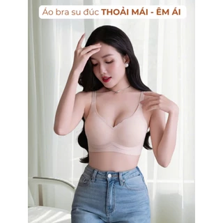 Áo lót su đúc cao cấp đệm mỏng không gọng cup bàn tay nâng đẩy tự nhiên thoải mái không lộ viền 7303