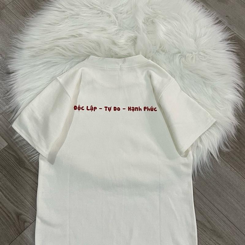 Áo thun babytee NỮ DÁNG ÔM in hình NÓN LÁ 3D CỜ VIỆT NAM chất Cotton tăm zip mềm mịn mẫu mới 2025