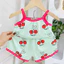 Bộ 2 Dây Thun Lạnh Cho Bé Gái, Vải mềm, co giãn, thấm mồ hôi tốt. Cho bé 5-13kg