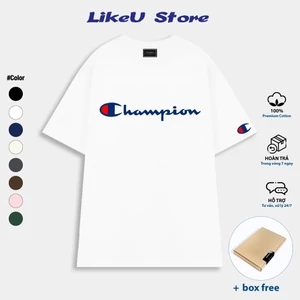 Áo thun Champion Unisex Nam/Nữ 100% Cotton Cao cấp 280gsm Form Oversize - LikeU LocalBrand