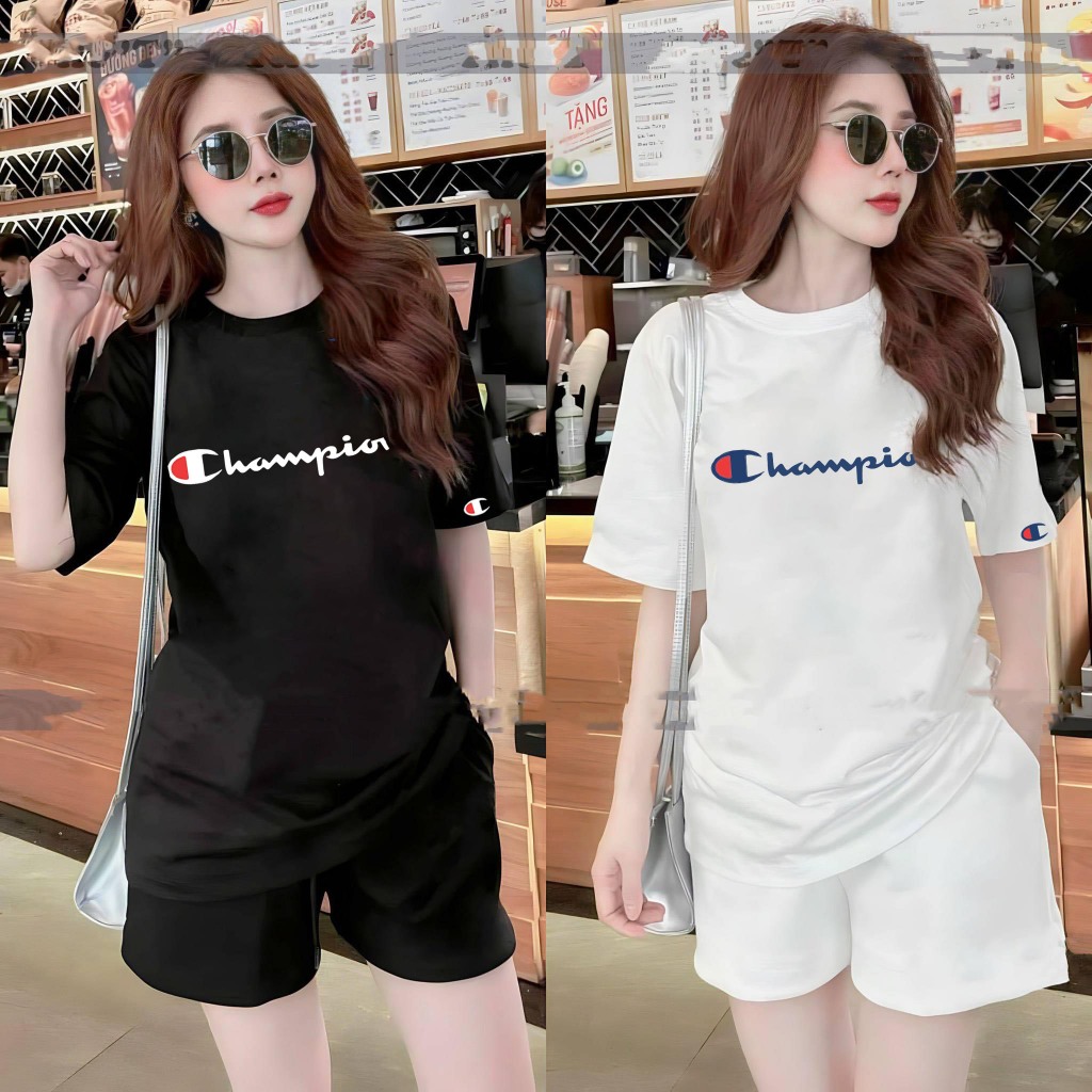 Áo thun Champion Unisex Nam/Nữ 100% Cotton Cao cấp 280gsm Form Oversize - LikeU LocalBrand