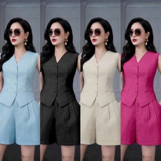 [ CÓ BIGSIZE] SÉT BỘ NỮ GILE VẢI ĐŨI ÁO NGẮN SANG TRỌNG , TRẺ TRUNG , MÁT MẺ