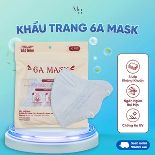 Set Khẩu Trang 6A Bảo Minh Với 4 Lớp Kháng Khuẩn, Lọc Bụi Chống Nắng Cao