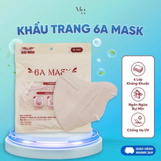 Set Khẩu Trang 6A Bảo Minh Với 4 Lớp Kháng Khuẩn, Lọc Bụi Chống Nắng Cao