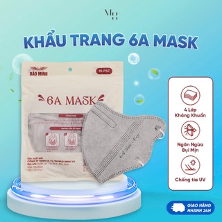 Set Khẩu Trang 6A Bảo Minh Với 4 Lớp Kháng Khuẩn, Lọc Bụi Chống Nắng Cao