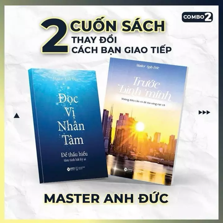 Sách - Combo 2 Cuốn: Đọc Vị Nhân Tâm + Trước Bình Minh - Master Anh Đức