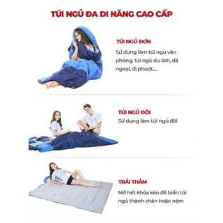 Túi Ngủ Gấp Gọn Kaw, Giữ Ấm Hiệu Quả, Chống Lạnh, Tiện Lợi Cho Văn Phòng, Du Lịch và Dã Ngoại