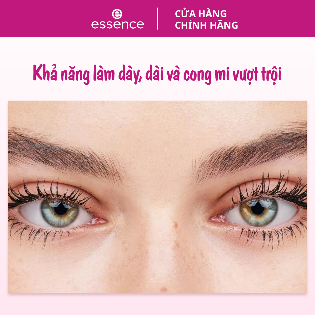 Mascara dày và cong mi chống nước Essence lift & curl volumizing 7.5ml