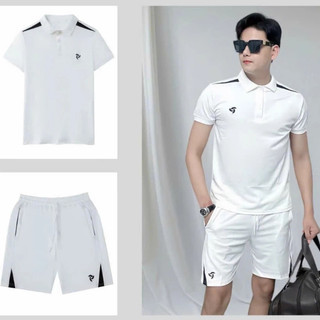 Đồ Bộ Nam GUDO Cổ Bẻ Kiểu Dáng Basic Chât Liệu Tổ Ong Không Bai Xù Cổ Bẻ Sang Trọng Phối Thể Thao G18
